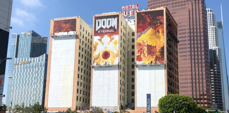 E3 2019 : Doom Eternal s'offre la façade de l'hôtel Figueroa cette année