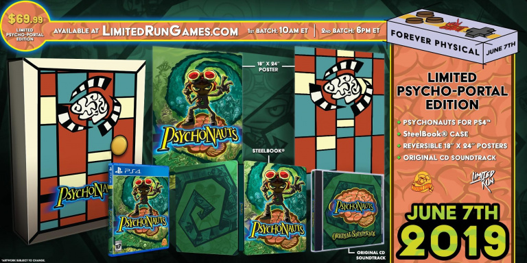 Psychonauts : une version physique PS4 et une collector chez Limited Run Games