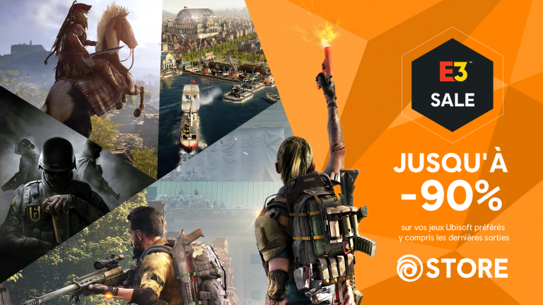 Ubisoft Store : jusqu'à -90% sur le catalogue avec la promotion E3 !