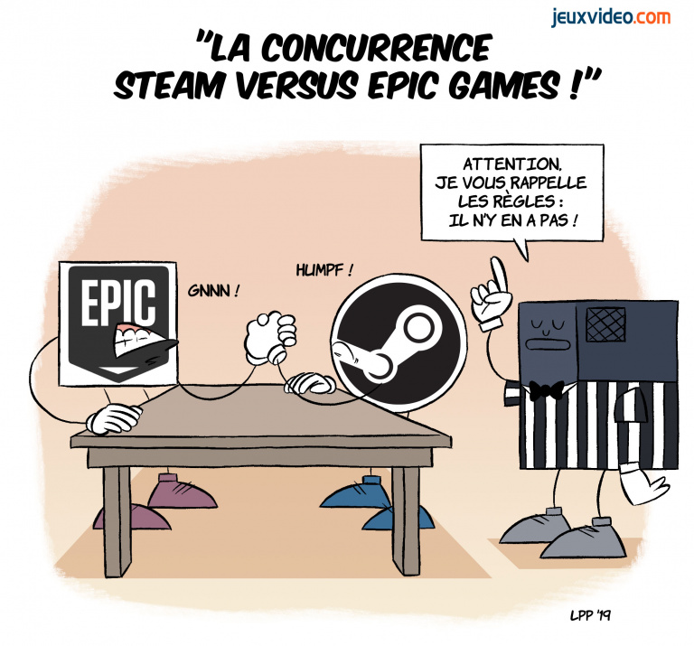 Billet : La concurrence Steam versus Epic Games sur PC est salutaire