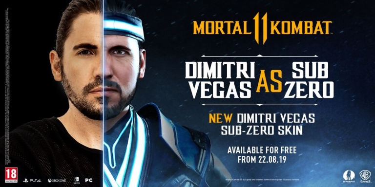 Mortal Kombat 11 : Un skin aux couleurs de Dimitri Vegas pour Sub-Zero