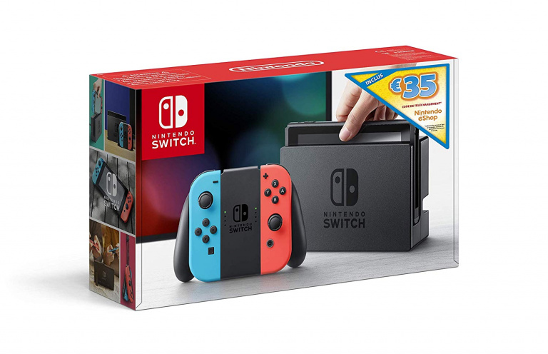 30€ de réduction pour la Nintendo Switch Néon pack spécial eshop sur Amazon  !