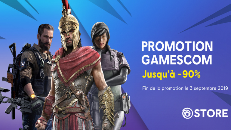 Ubisoft Store : jusqu'à 90% de réduction avec la promotion Gamescom