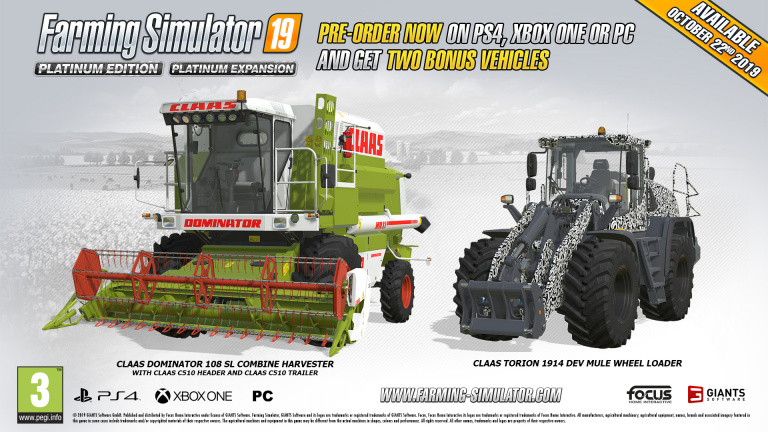 Farming Simulator 19 Platinum Edition : les précommandes sont ouvertes