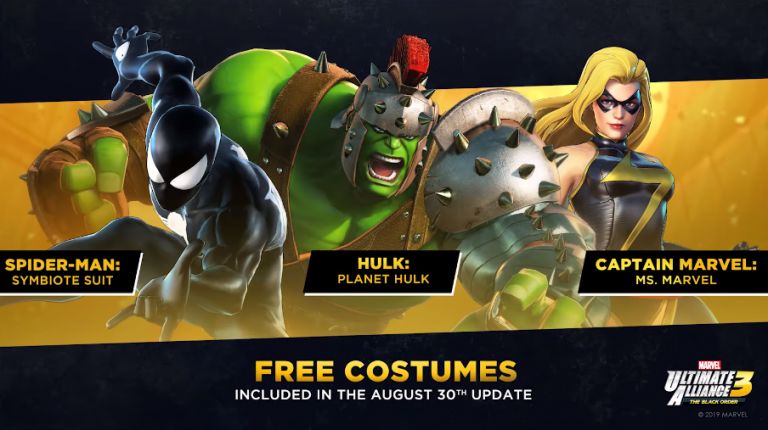 Marvel Ultimate Alliance 3 : les trois premiers costumes gratuits se montrent