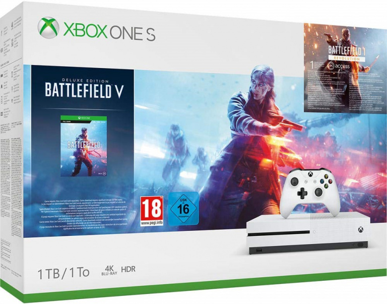 Pack Xbox One S 1 To Battlefield V - Edition Deluxe + BF1 + BF 1943 à 179,99€ chez Amazon !