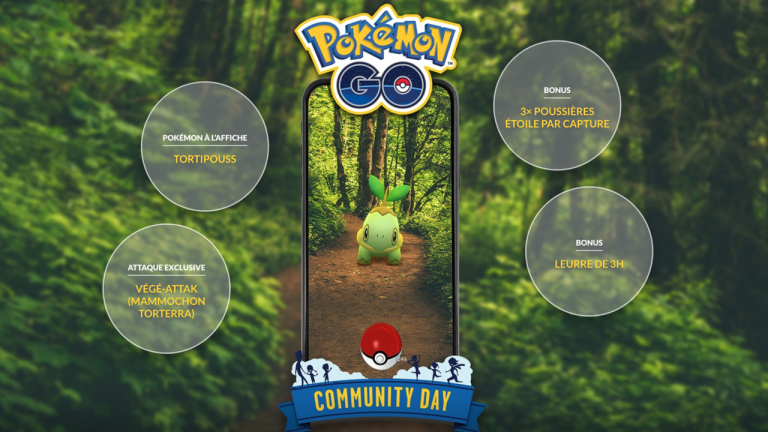 Pokémon GO, Community Day Tortipouss et Torterra Shiny : guide complet de l'event