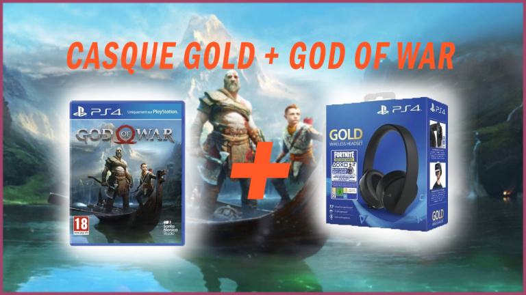 Pack God Of War + Casque PlayStation Gold à 89,99€ chez Cdiscount ! 