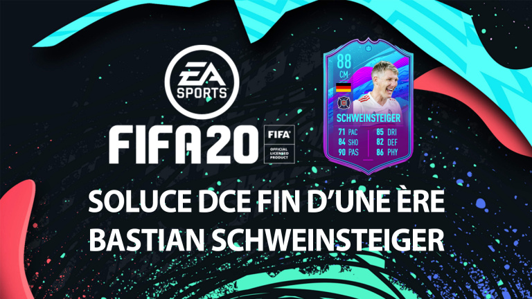 FIFA 20, DCE : fin d'une ère Bastian Schweinsteiger, solution du défi création d'équipe