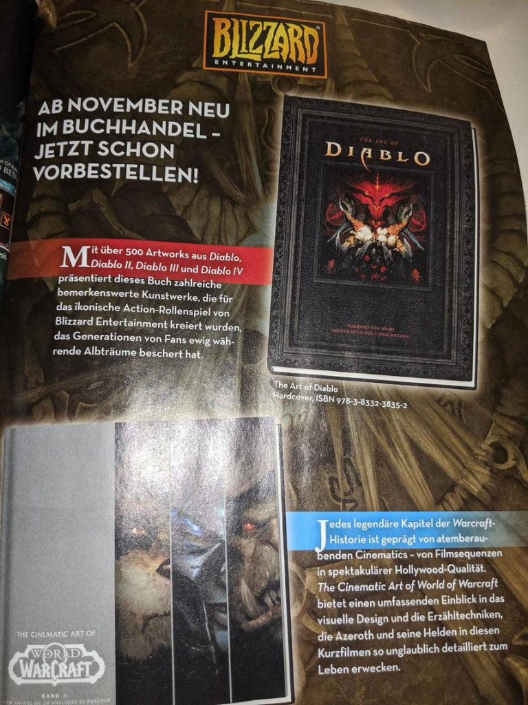 Diablo IV mentionné dans une publicité de l'artbook The Art of Diablo