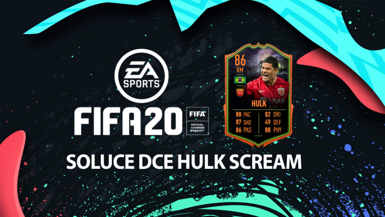 FIFA 20, DCE : Hulk Scream, solution du défi création d'équipe