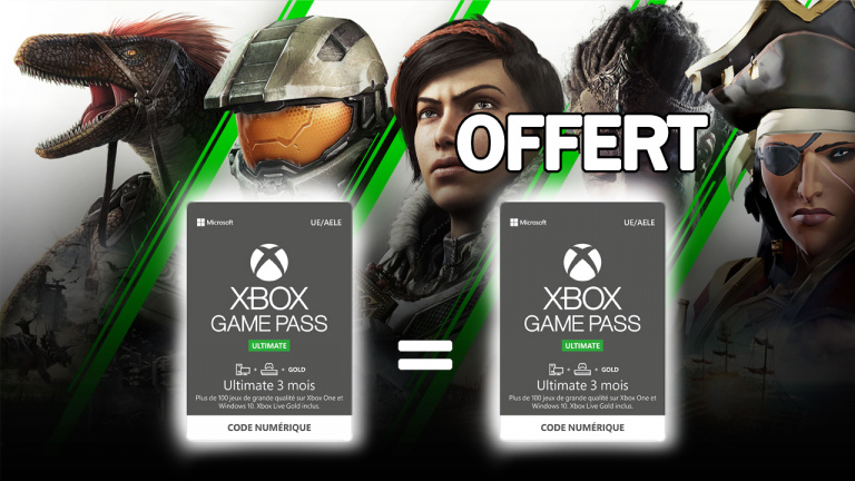 Xbox Game Pass Ultimate 3 mois acheté = 3 mois d’abonnement offerts ! 