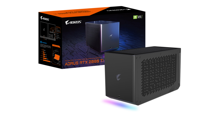 Aorus RTX 2080 Ti Gaming Box, la nouvelle CG externe watercoolée de Gigabyte