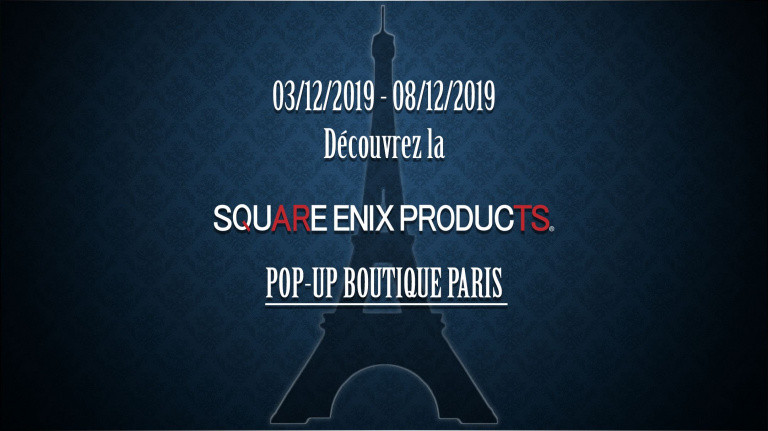 Square Enix va ouvrir une boutique éphémère à Paris du 3 au 8 décembre