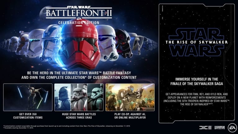 Star Wars : Battlefront II Celebration Edition sera disponible dès demain