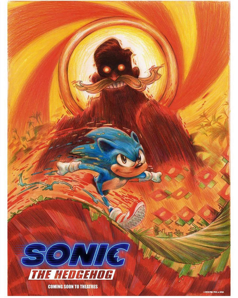 Sonic, Le Film : Une affiche officielle old-school dévoilée à l'occasion du CCXP