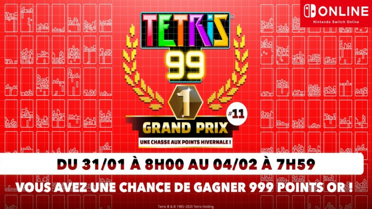 Tetris 99 : un nouveau Grand Prix pour gagner des Points Or