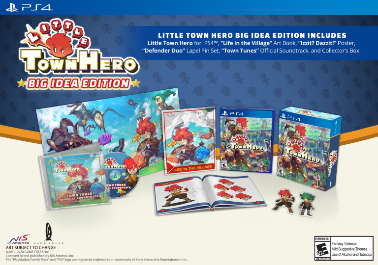 Little Town Hero date sa sortie physique sur PS4 et Switch