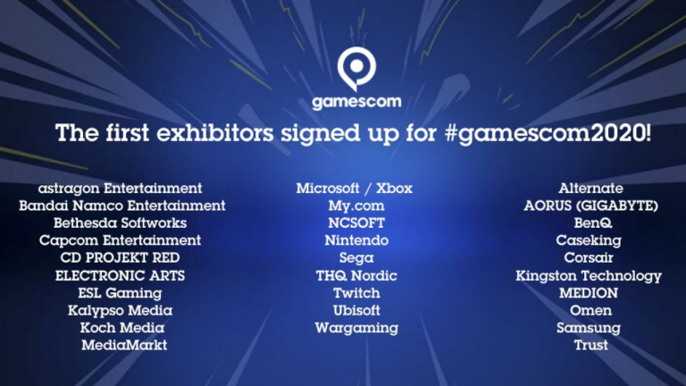 gamescom 2020 : la liste officielle des premiers exposants