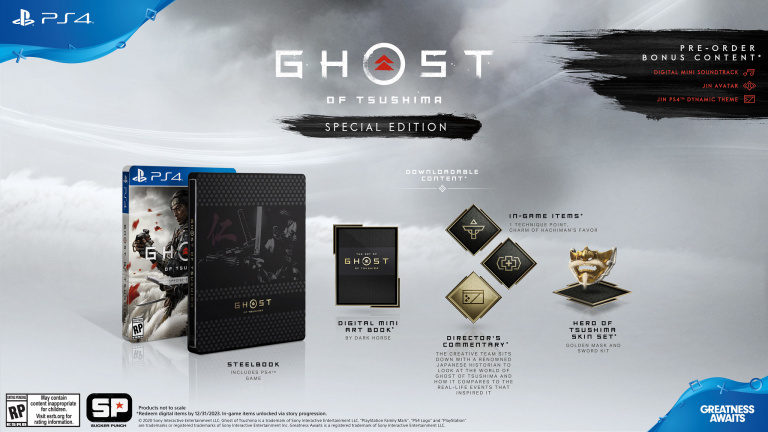 Ghost of Tsushima présente ses éditions spéciales, collector et digital deluxe