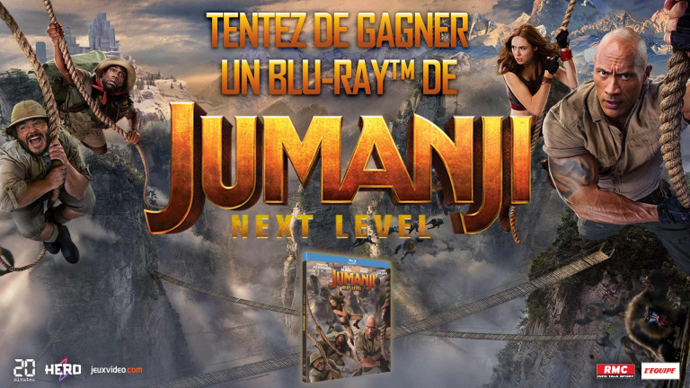 Jouez et tentez de gagner un Blu-Ray du film Jumanji Next Level