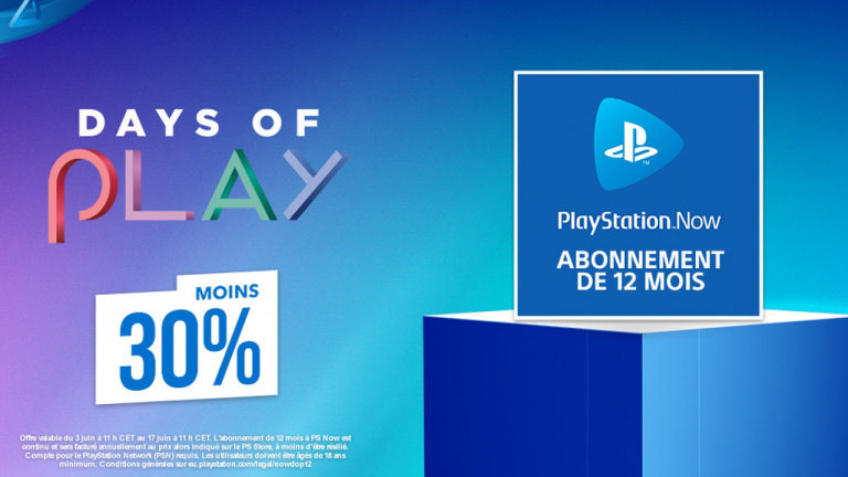 Days of Play : l'abonnement 12 mois au PlayStation Now à -30%