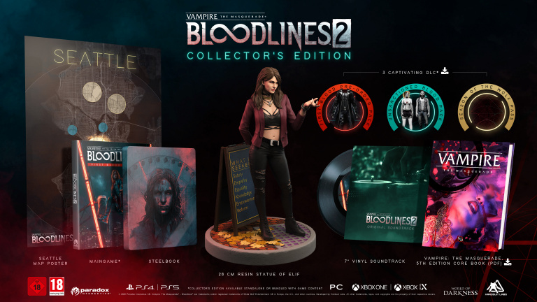 Vampire : The Masquerade - Bloodlines 2 s'offre une édition collector et un nouveau trailer
