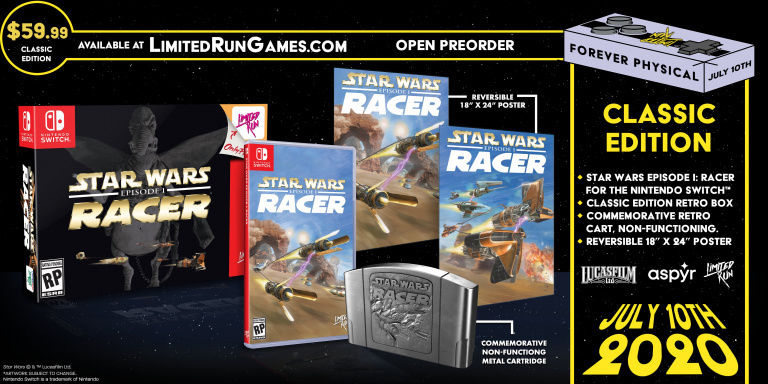 Star Wars Episode I : Racer - Les précommandes de l'édition physique ouvriront en juillet