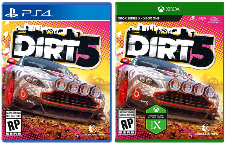 DiRT 5 - La jaquette du jeu Xbox One / Xbox Series X se montre en image