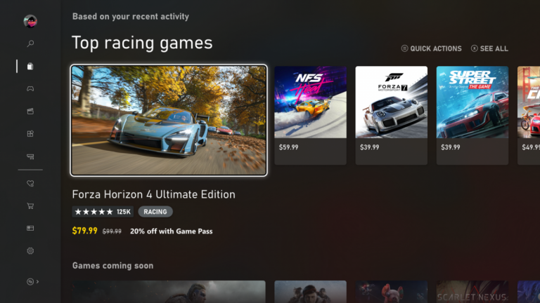 Xbox Store : La nouvelle version de la boutique se dévoile