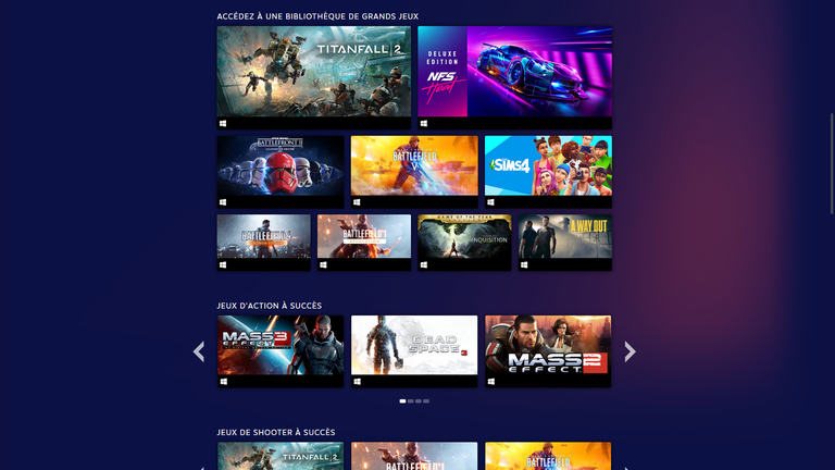 EA Access : La page Steam du service est lancée EA Access : La page Steam du service est lancée