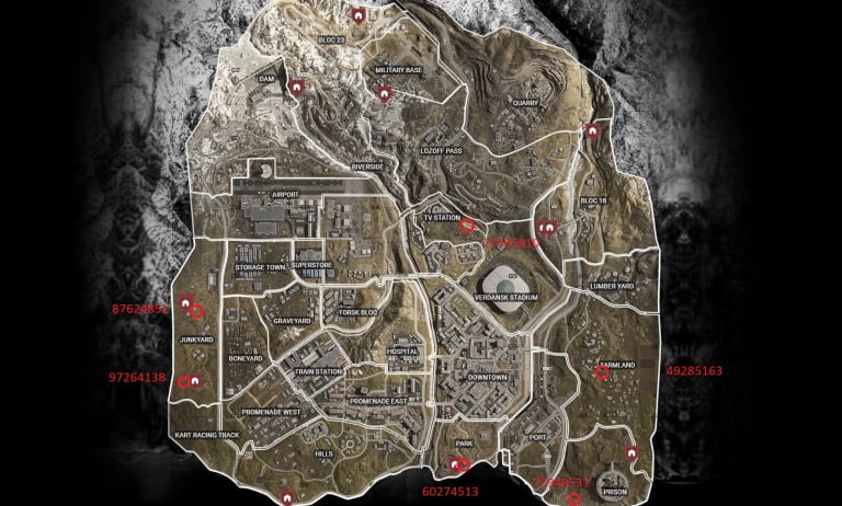 Call of Duty Warzone, bunkers : codes et emplacements de tous les abris, la carte indispensable