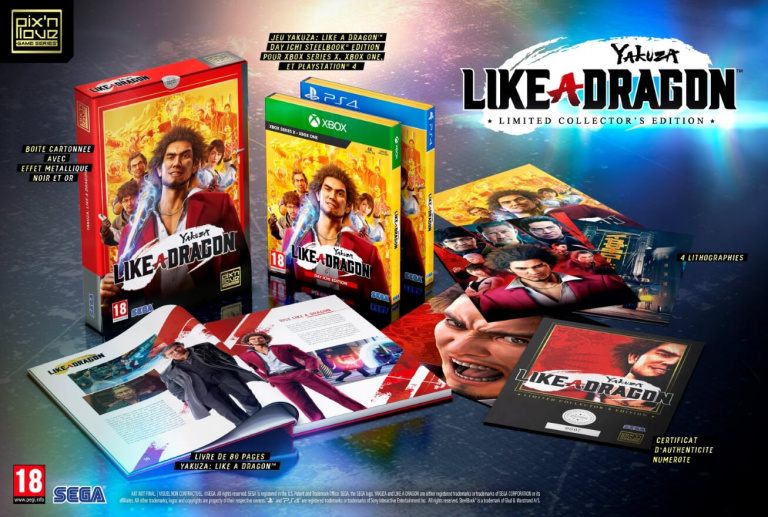 Yakuza : Like a Dragon - une édition limitée annoncée par Pix'n Love