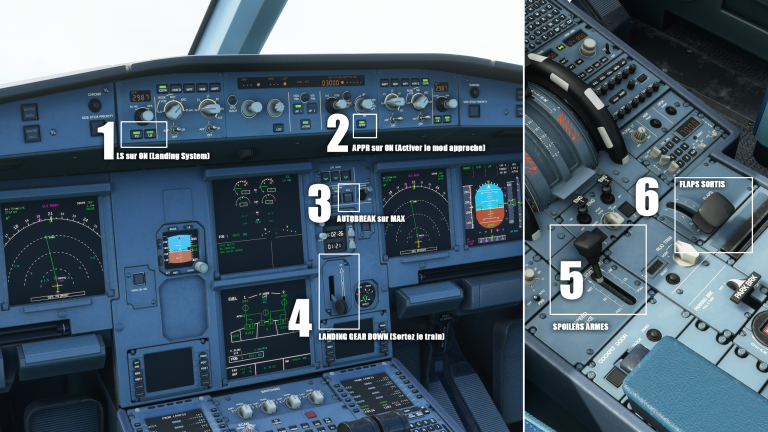 Flight Simulator, Airbus 320neo : Approche et atterrissage