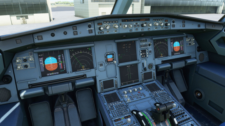 Flight Simulator, Airbus 320neo : Paramétrage du FCU (panneau du pilote automatique)