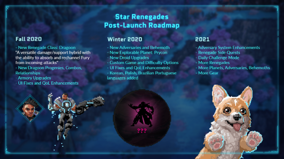 Star Renegades dévoile sa roadmap Star Renegades dévoile sa roadmap
