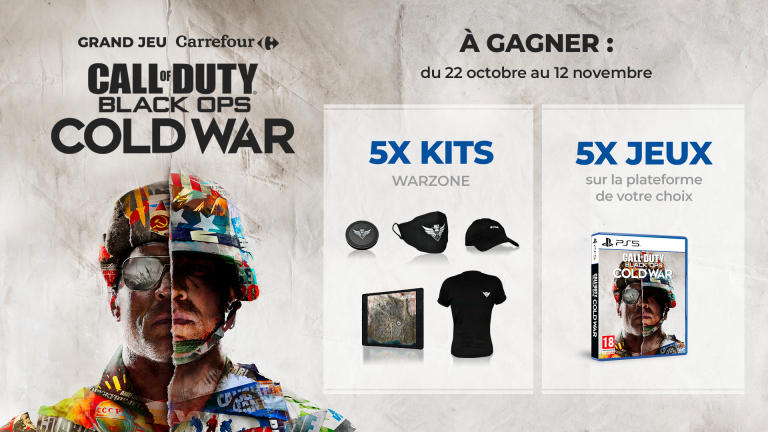 Le jeu Call of Duty : Black Ops Cold War et des goodies à gagner avec Carrefour