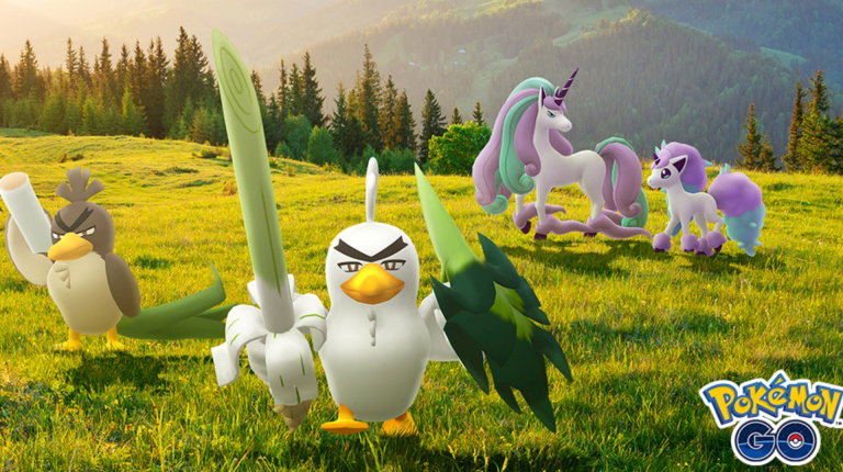Pokémon Go : Ponyta et Canarticho de Galar dans la nature