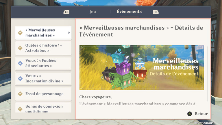 Genshin Impact, événement "Merveilleuses marchandises" annoncé, comment s'y préparer ? Notre guide