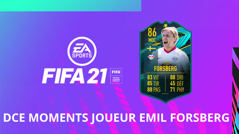 FIFA 21, DCE : Emil FORSBERG, Moments joueur, solution défi création d'équipe