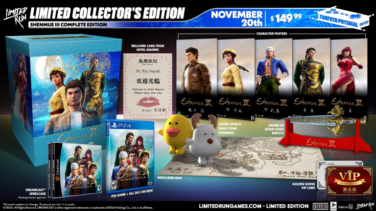 Shenmue III Complete : Une édition Collector chez Limited Run Games