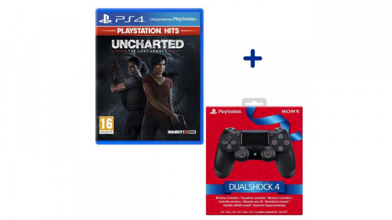 Le lot Uncharted : The Lost Legacy + manette PS4 à petit prix chez Cdiscount