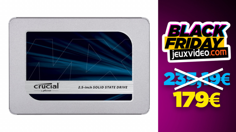 Black Friday : Le SSD Crucial MX500 2To à moins de 180 € chez Amazon