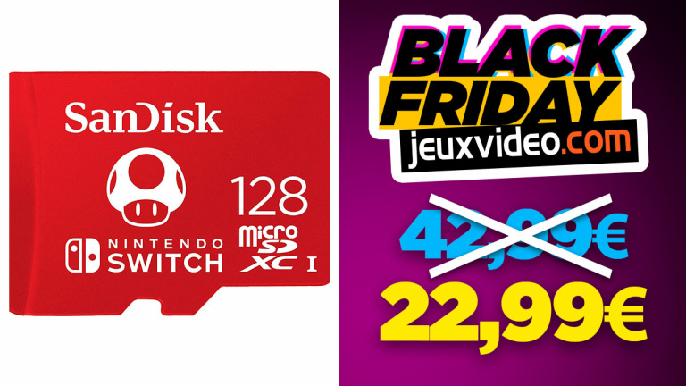 Black Friday : la carte microSDXC 128 Go pour Nintendo Switch  à moins de 23 € chez Amazon