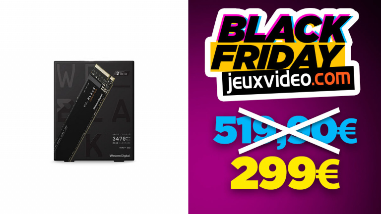 Black Friday : SSD Interne NVMe 2To à 299 € chez Boulanger