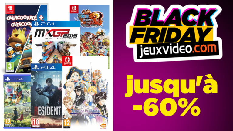 Black Friday : Une sélection d'excellents jeux PS4, Switch et Xbox One à -60% chez Amazon