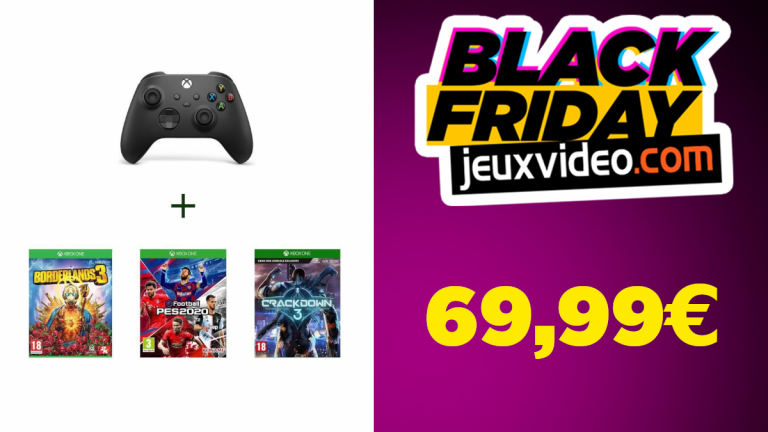 Black Friday : Le pack manette Xbox + 3 jeux Xbox One à 69,99€ chez CDiscount