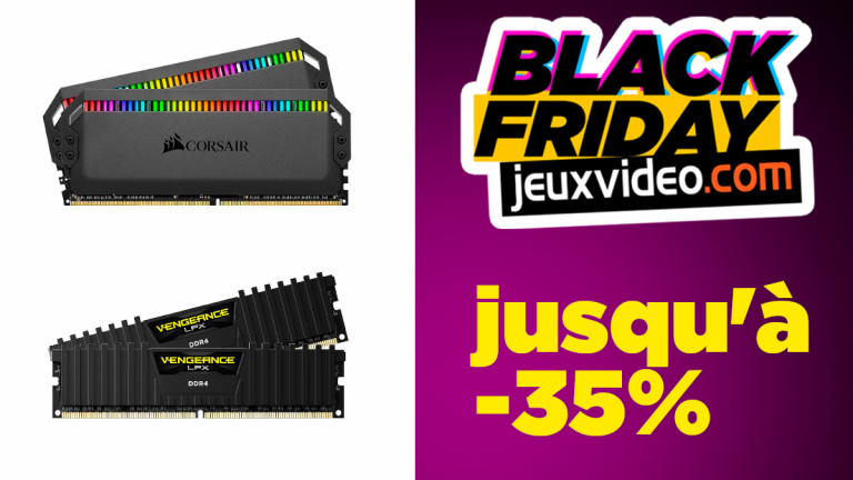 Black Friday : jusqu'à -35% sur une sélection de RAM Corsair chez Materiel.net