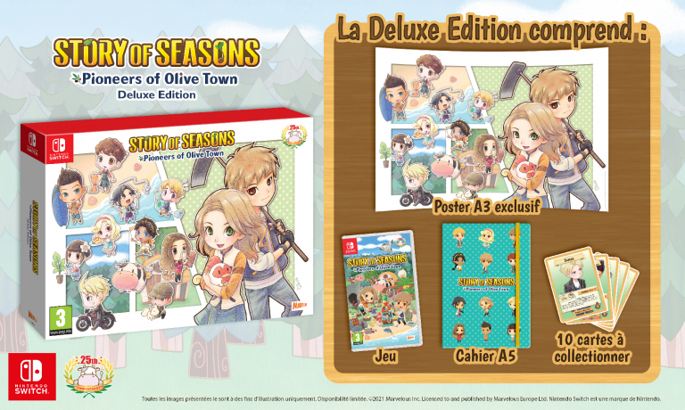 Story of Seasons : Pioneers of Olive Town montre son édition Deluxe