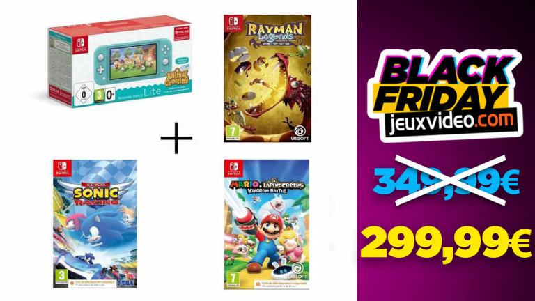 Black Friday : La Nintendo Switch Lite Animal Crossing + 3 jeux à 299,99€ sur Cdiscount